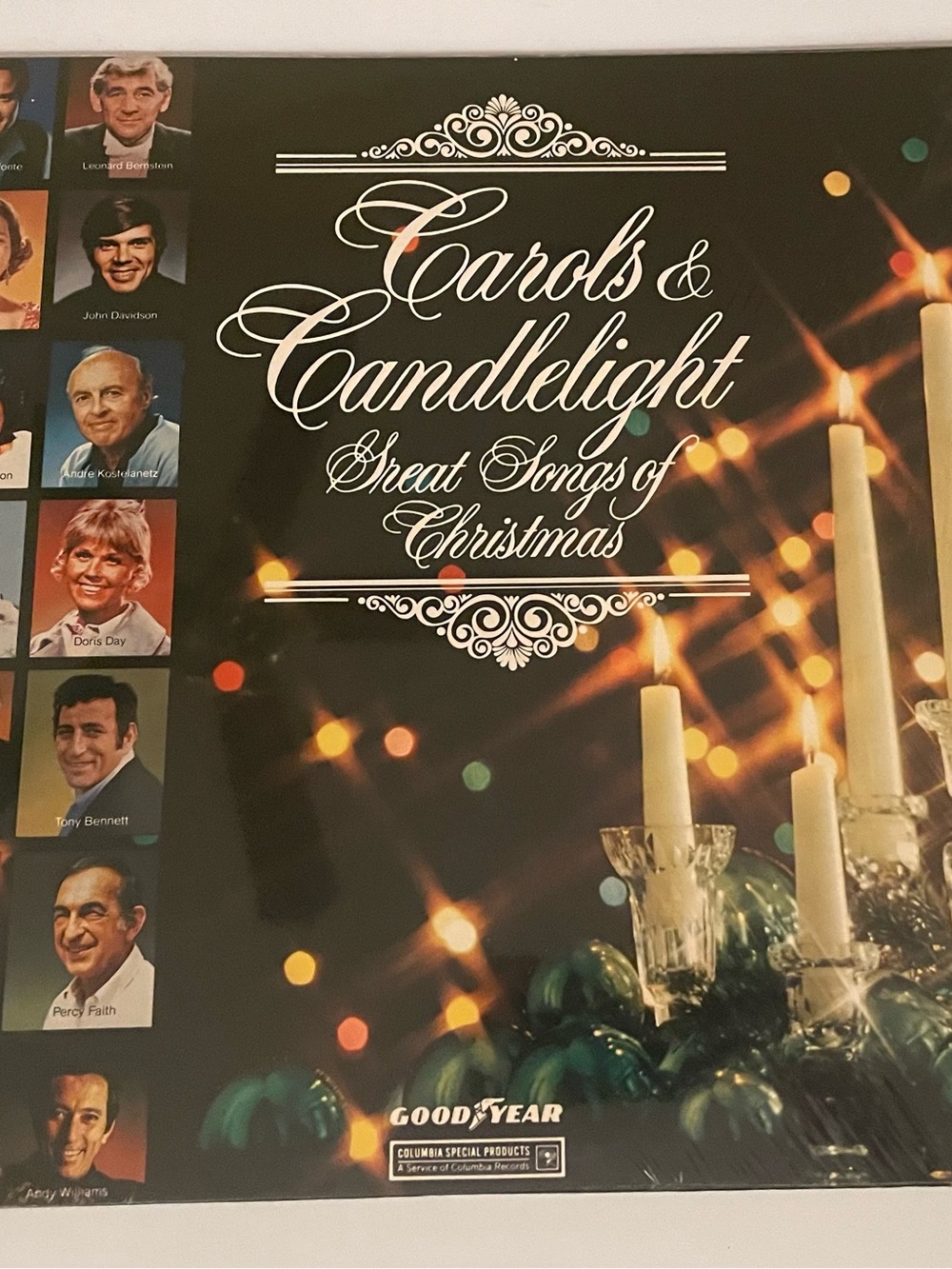 Carols and Candlelight Great Songs of Christmas Vinyl LP Andy Williams Goodyear